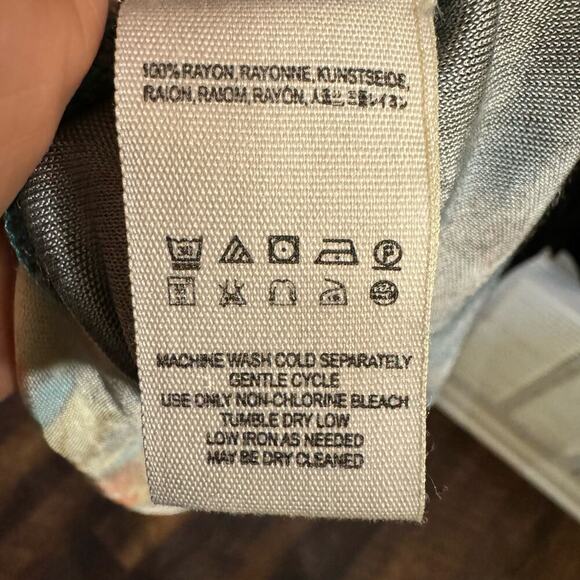 Free People Annette Floral Ombre Swing Dress Low Back Whimsigoth Fairy Grunge - Picture 8 of 8